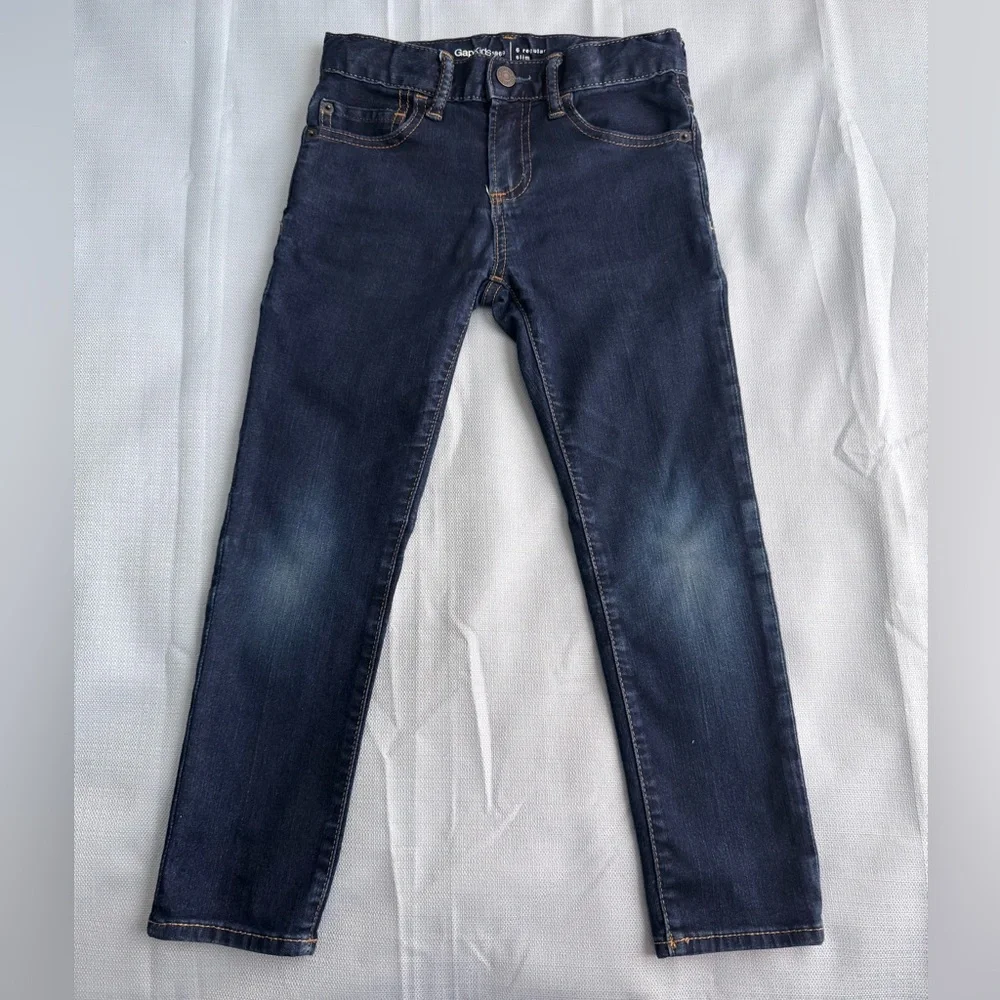Gap Kids 1969 Regular Slim Dark Blue Jeans
